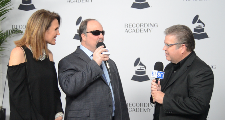 Gordon Mote with Rick Francis on red carpet at 2019 Grammy nominees party