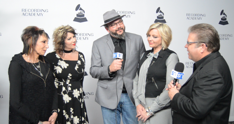 The Isaacs with Rick Francis at the Nashville Grammy nominees red carpet
