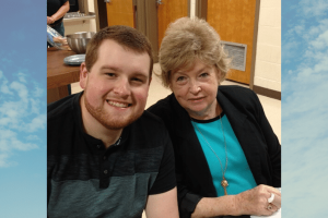 Daniel Ashmore with his grandmother, Sylvia Daniels